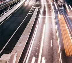 Headlights On Highway